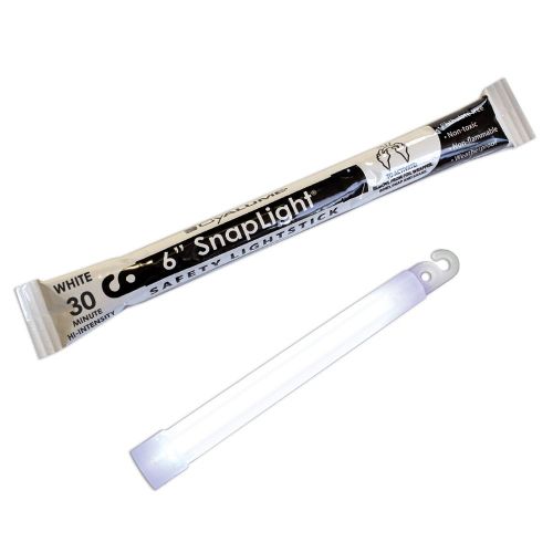  Cyalume SnapLight White Light Sticks  6 Inch Industrial Grade, High Intensity Glow Sticks with 30 Minute Duration (Pack of 500)