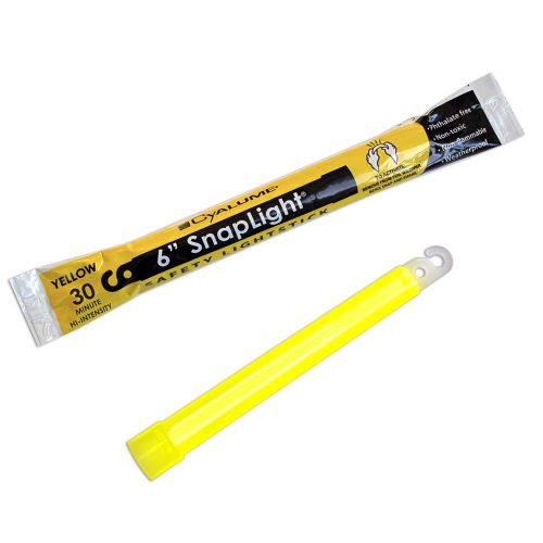  Cyalume SnapLight White Light Sticks  6 Inch Industrial Grade, High Intensity Glow Sticks with 30 Minute Duration (Pack of 500)