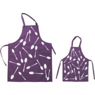 Cyanotype Store Cyanotype Apron (Adult- & Kids-Set, Plum)