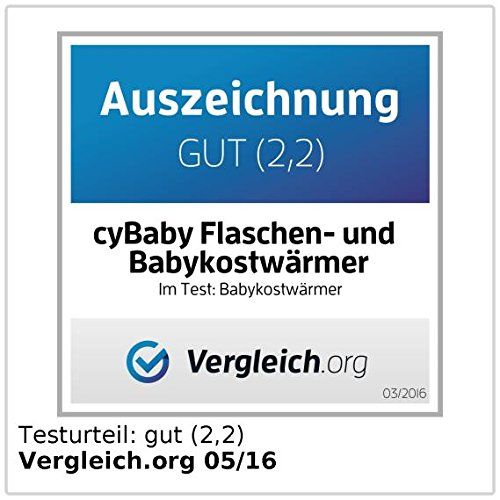  Cybaby Flaschenwarmer: Flaschen- und Babykostwarmer mit Saftpresse (Babyflaschenwarmer)