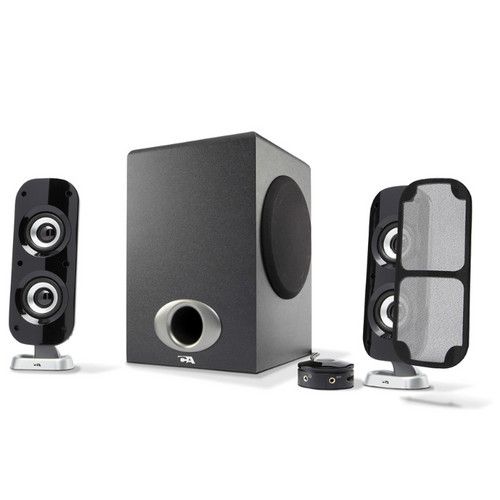  Cyber Acoustics CA-3810 2.1 Channel Powered Speaker System with Control Pod