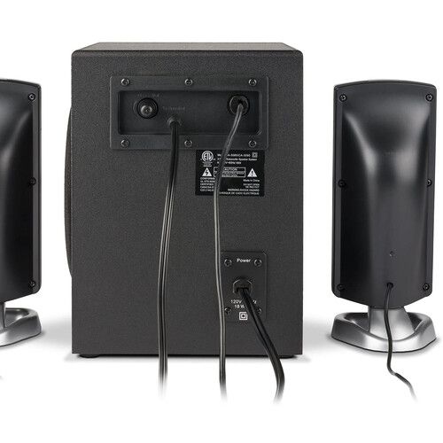  Cyber Acoustics CA-3090 3-Piece Flat Panel Design Subwoofer & Satellite Speaker System