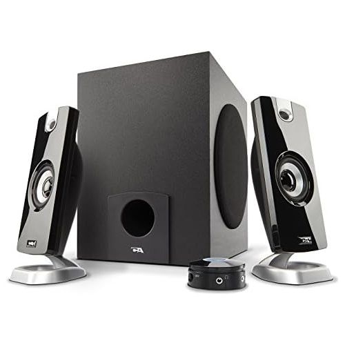  [아마존베스트]Cyber Acoustics 2.1 Subwoofer Speaker System with 18W of Power  Great for Music, Movies, Gaming, and Multimedia Computer Laptops (CA-3090)