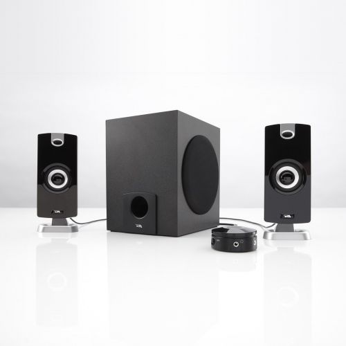  [아마존베스트]Cyber Acoustics 2.1 Subwoofer Speaker System with 18W of Power  Great for Music, Movies, Gaming, and Multimedia Computer Laptops (CA-3090)