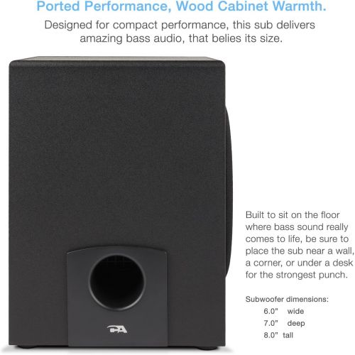  [아마존베스트]Cyber Acoustics 2.1 Subwoofer Speaker System with 18W of Power  Great for Music, Movies, Gaming, and Multimedia Computer Laptops (CA-3090)