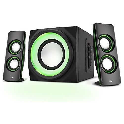  [아마존베스트]Cyber Acoustics Bluetooth Speakers with LED Lights  The Perfect Gaming, Movie, Party, Multimedia 2.1 Subwoofer Speaker System (CA-SP34BT)