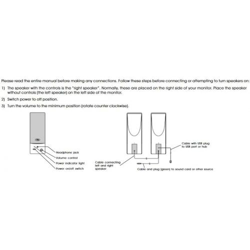  [아마존베스트]Cyber Acoustics CA2016 2-Piece USB Powered Computer Speaker System (Black)