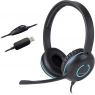[아마존베스트]Cyber Acoustics USB Stereo Headset with Headphones and Noise Cancelling Microphone for PCs and Other USB Devices in The Office, Classroom or Home (AC-5008A)