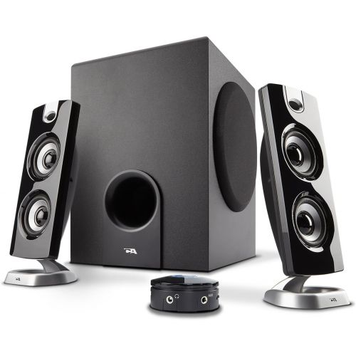  [아마존베스트]Cyber Acoustics CA-3602FFP 2.1 Speaker Sound System with Subwoofer and Control Pod - Great for Music, Movies, Multimedia Pcs, Macs, Laptops and Gaming Systems
