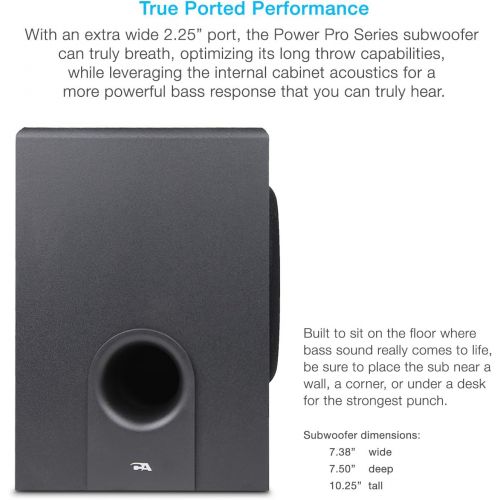  [아마존베스트]Cyber Acoustics CA-3602FFP 2.1 Speaker Sound System with Subwoofer and Control Pod - Great for Music, Movies, Multimedia Pcs, Macs, Laptops and Gaming Systems