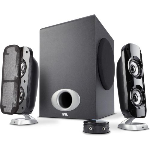  [아마존베스트]Cyber Acoustics High Power 2.1 Subwoofer Speaker System with 80W of Power  Perfect for Gaming, Movies, Music, and Multimedia Sound Solutions (CA-3810)