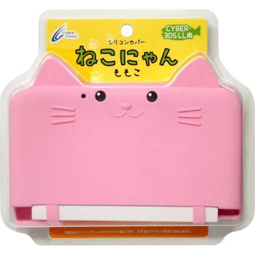  Cyber Gadget Nyan CYBER  silicon cover cat (for 3DS LL) pink