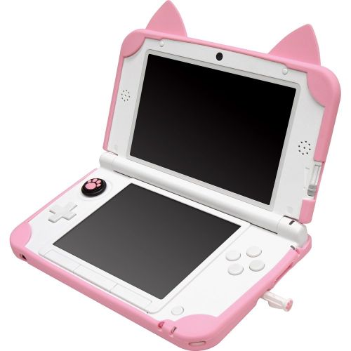  Cyber Gadget Nyan CYBER  silicon cover cat (for 3DS LL) pink