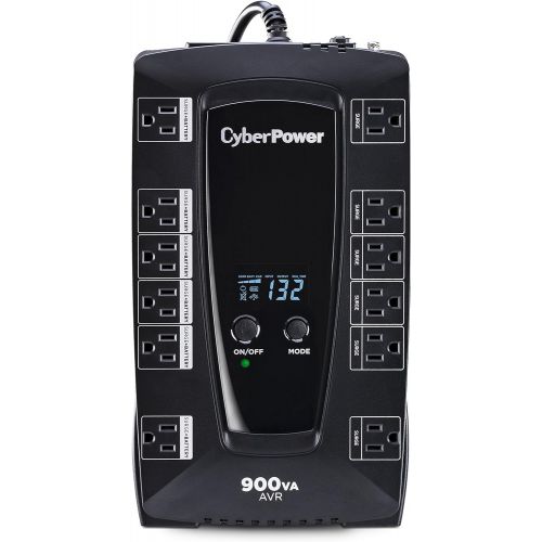  [아마존핫딜][아마존 핫딜] CyberPower AVRG900LCD Intelligent LCD UPS System, 900VA/480W, 12 Outlets, AVR, Compact