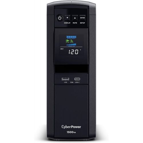  [아마존핫딜][아마존 핫딜] CyberPower CP1500PFCLCD PFC Sinewave UPS System, 1500VA/900W, 10 Outlets, AVR, Mini-Tower