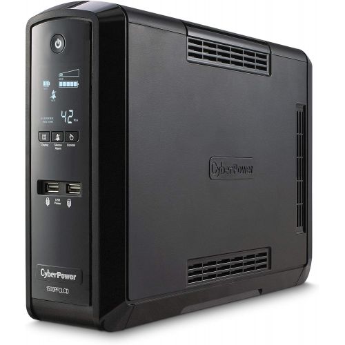  [아마존핫딜][아마존 핫딜] CyberPower CP1500PFCLCD PFC Sinewave UPS System, 1500VA/900W, 10 Outlets, AVR, Mini-Tower