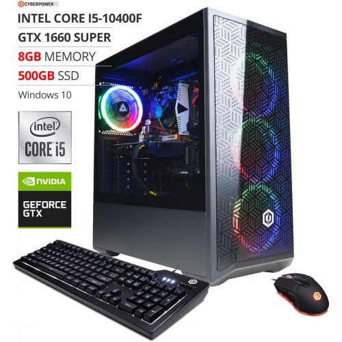  [아마존베스트]CyberpowerPC Gamer Xtreme VR Gaming PC, Intel i5-10400F 2.9GHz, GeForce GTX 1660 Super 6GB, 8GB DDR4, 500GB NVMe SSD, WiFi Ready & Win 10 Home (GXiVR8060A10)