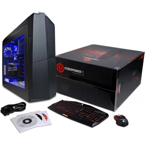  CyberpowerPC CYBERPOWERPC Gamer Xtreme VR GXiVR2600A Desktop Gaming PC (Intel i7-7700 3.6GHz, NVIDIA GTX 1070 8GB, 16GB DDR4 RAM, 2TB 7200RPM HDD, Win 10 Home), Black