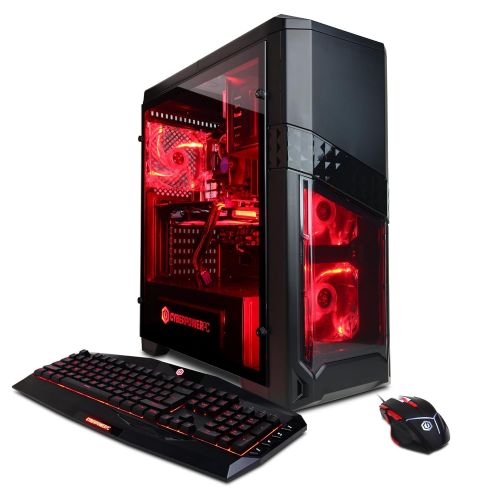  CyberpowerPC CYBERPOWERPC Gamer Xtreme GXi10180A Desktop Gaming PC (Intel i7-7700 3.6GHz, NVIDIA GTX 1060 3GB, 8GB DDR4 RAM, 1TB 7200RPM HDD, Win 10 Home), Black