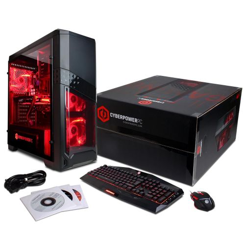  CyberpowerPC CYBERPOWERPC Gamer Xtreme GXi10180A Desktop Gaming PC (Intel i7-7700 3.6GHz, NVIDIA GTX 1060 3GB, 8GB DDR4 RAM, 1TB 7200RPM HDD, Win 10 Home), Black