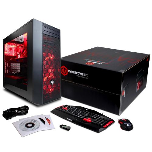  CyberpowerPC CYBERPOWERPC Gamer Xtreme VR GXiVR8060A2 Desktop Gaming PC (Intel i5-7400 3.0GHz, NVIDIA GTX 1060 3GB, 8GB DDR4 RAM, 1TB 7200RPM SATA III HDD, 120GB SSD, Win 10 Home), Black