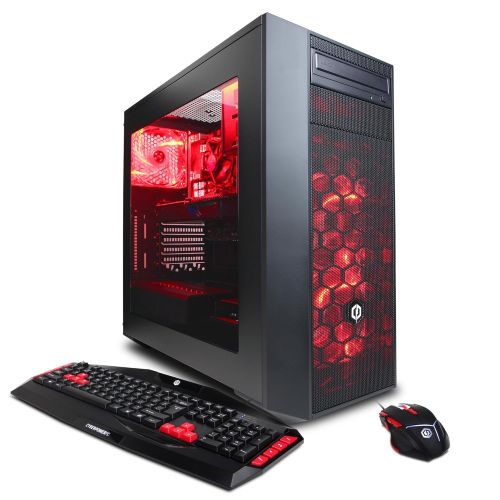  CyberpowerPC CYBERPOWERPC Gamer Xtreme VR GXiVR8060A2 Desktop Gaming PC (Intel i5-7400 3.0GHz, NVIDIA GTX 1060 3GB, 8GB DDR4 RAM, 1TB 7200RPM SATA III HDD, 120GB SSD, Win 10 Home), Black