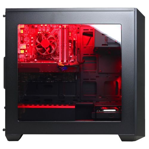  CyberpowerPC CYBERPOWERPC Gamer Xtreme VR GXiVR8060A2 Desktop Gaming PC (Intel i5-7400 3.0GHz, NVIDIA GTX 1060 3GB, 8GB DDR4 RAM, 1TB 7200RPM SATA III HDD, 120GB SSD, Win 10 Home), Black