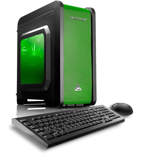  CybertronPC Electrum QS-A4 Gaming Desktop - AMD A4-7300 3.80GHz Dual-Core Processor, 8GB DDR3 Memory, AMD Radeon HD 8470D Graphics, 1TB Hard Drive, Microsoft Windows 10 Home 64-Bit