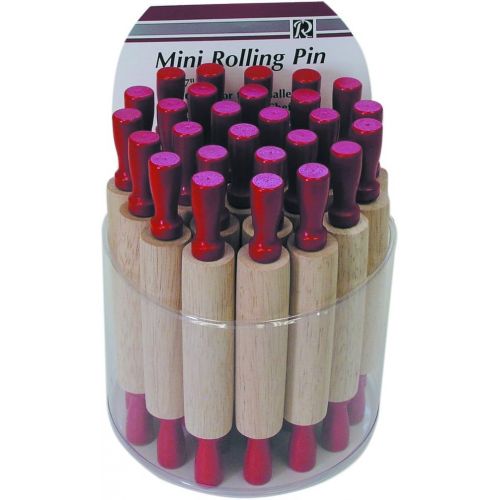  CybrTrayd R&M Rolling Pin (Bucket of 30), Mini, Multicolor