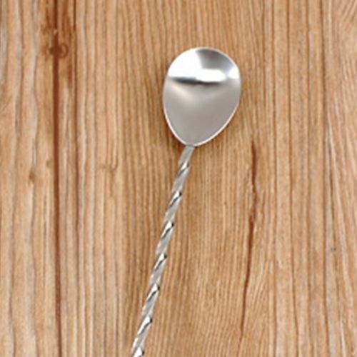  [아마존베스트]Cyclamen9 Cocktail Drink Mixer Stainless Steel Stirring Mixing Spoon Ladle Muddler Bar