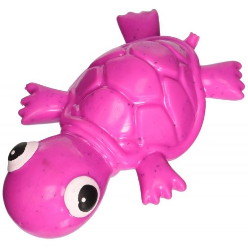  Cycle Dog 3-Play Turtle Dog Toy with Ecolast Recycled Material, Mini, Fuchsia