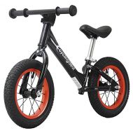 CyclingDeal Alloy Kids Push Balance No-Pedal Bike 12 Black