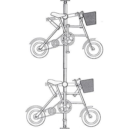  [아마존베스트]CyclingDeal 2 Bike Bicycle Vertical Hanger Parking Rack Storage Stand for Garages or Indoor Apartments