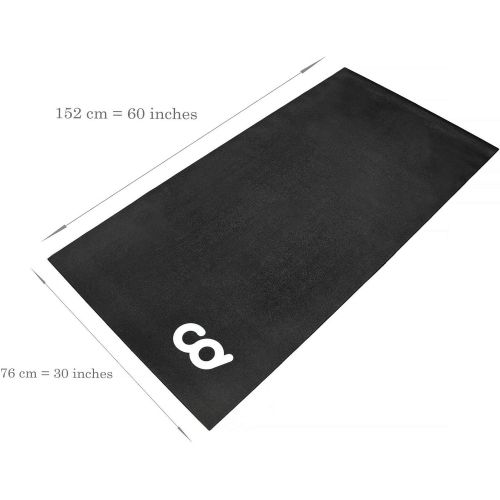  [아마존베스트]CyclingDeal Bike Bicycle Trainer Floor Mat Suits Ergo Mag Fluid for Indoor Cycles.Stepper for Peloton Spin Bikes - Floor Thick Mats for Exercise Equipment - Gym Flooring