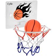 [아마존베스트]Cyfie Basketball Hoop Toy, Office Desktop Game Bathroom Toilet Slam Dunk Gadget with Pump and 2 Balls for Basketball Lovers Boys Girls Indoor Outdoor