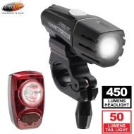 [아마존 핫딜]  [아마존핫딜]Cygolite Streak 450 Lumen Headlight & Hotshot SL 50 Lumen Tail Light USB Rechargeable Bike Light Combo Set