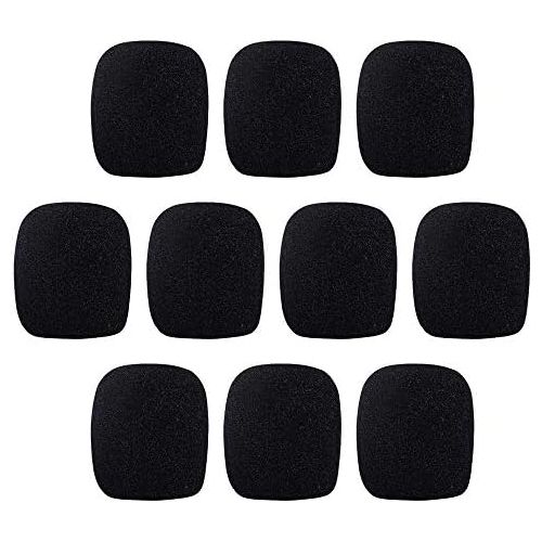  [아마존베스트]Cyleibe Adsshopp Foam Microphone Protection Voice Cover 10 Pieces Microphone Pop Filter Windscreen for Interview KTV