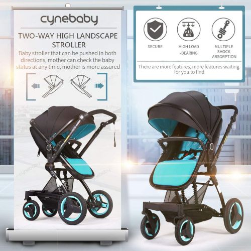  Cynebaby Stroller Bassinet Reversible Pram Strollers Infant All Terrian Baby Carriage City Select Vista...