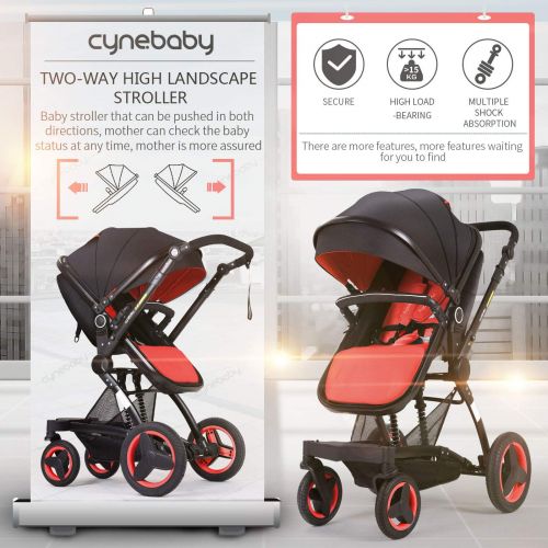  Cynebaby Stroller Bassinet Reversible Pram Strollers Infant All Terrian Baby Carriage City Select Vista...