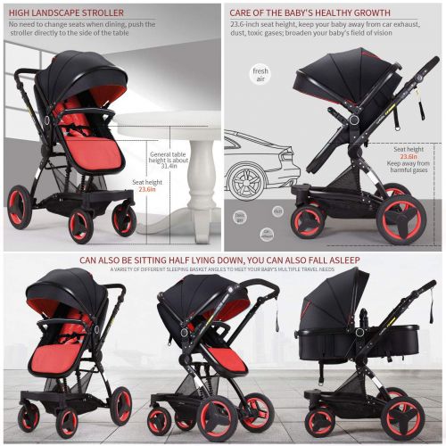  Cynebaby Stroller Bassinet Reversible Pram Strollers Infant All Terrian Baby Carriage City Select Vista...