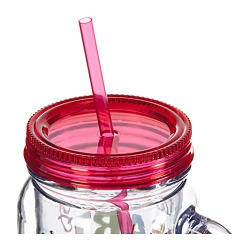  [아마존베스트]Cypress Home It Takes A Big Heart To Help Shape Little Minds 20 Oz DoubleWall Acrylic Insulated Mason Jar With Straw Teacher Appreciation Gift 3.5” x 5” x 6.25”