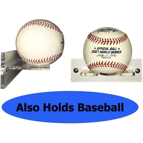  Cypress Sunrise Baseball Bat Holder for Vertical Display - Sturdy Acrylic Bat Hanger - Wall Mount to Fit The Handle of Any Baseball or Softball Bat (Hardware Included) Easy to Inst