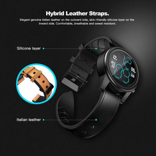  Cywulin Zeblaze Thor 4 Pro Smart Watch Bracelet, Android Quad Core 1GB+16GB 1.6 inch Touchscreen, with Heart Rate Monitoring GPS/GLONASS Compatible with iOS and Android Ultra-Long