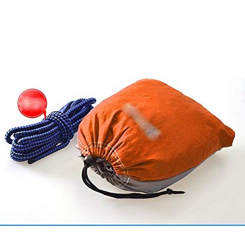  Czlsd Camping Hammock-Portable-Outdoor, Hiking, Backpacking, Traveling,Beach,Garden-260cm(8.5foot) x145cm(4.8foot)-Gray and Orange