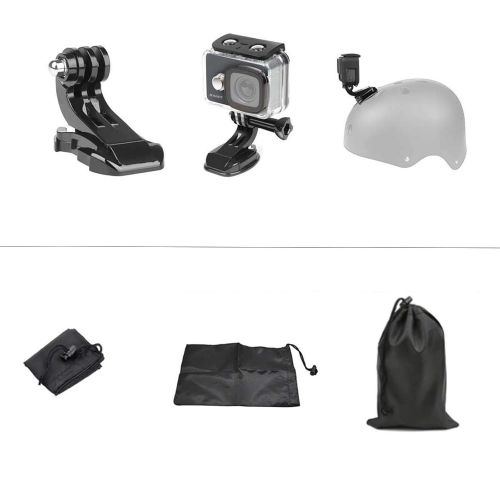  D&F Outdoor-Sport-Kamera-Zubehoer-Kit fuer GoPro Hero 6/5/4 / Hero (2018) SJCAM YI APEMAN AKASO Campark und Andere Action-Kamera