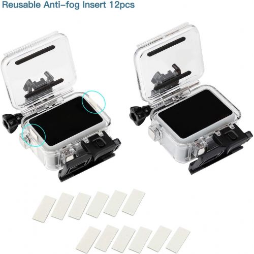  D&F Waterproof Housing Case for GoPro HERO7 White & Hero 7 Silver, 30M Underwater Photography Protective Shell with Screen Protector Films and Anti-Fog Inserts Accessories