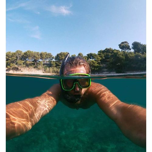  D&F Underwater Dome Port for GoPro Hero 7 Black/Hero 6/Hero 5/Hero(2018), 30M/98ft Waterproof Dome Lens Intergrate Normal/Macro Lens/Red Filter 3 Modes Housing Case Photograph Acce