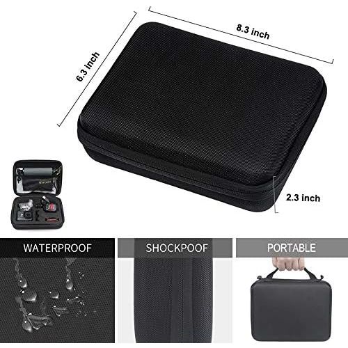  D&F Outdoor Protective Accessories Kit for GoPro Hero 7 (Only Black) Hero 6 Hero 5 Hero (2018) with CNC Alloy Shell,Carrying Case,Flexible Tripod, Hand Grip