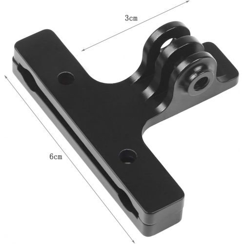  D&F 2Pcs Bicycle Saddle Rail Mount CNC Alloy Bike Camera Mount for All GoPro Hero SJCAM YI Campark Crosstour and Other Action Camera