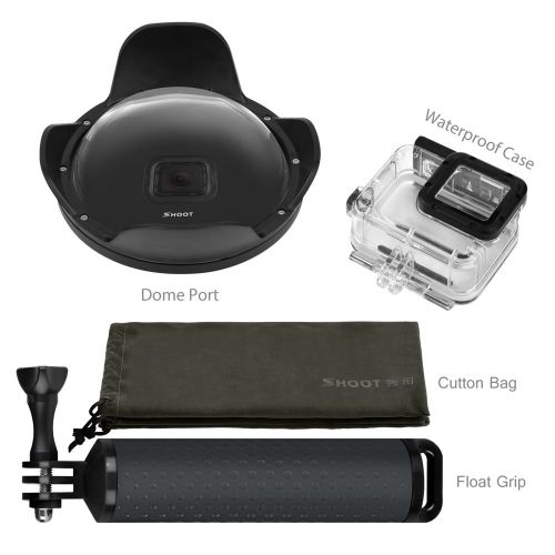  D&F 6 Underwater Dome Port Waterproof Housing Case Floating Pole for GoPro HERO (2018)HERO 7 Black HERO 6HERO 5 with Dome Lens Diving Photography